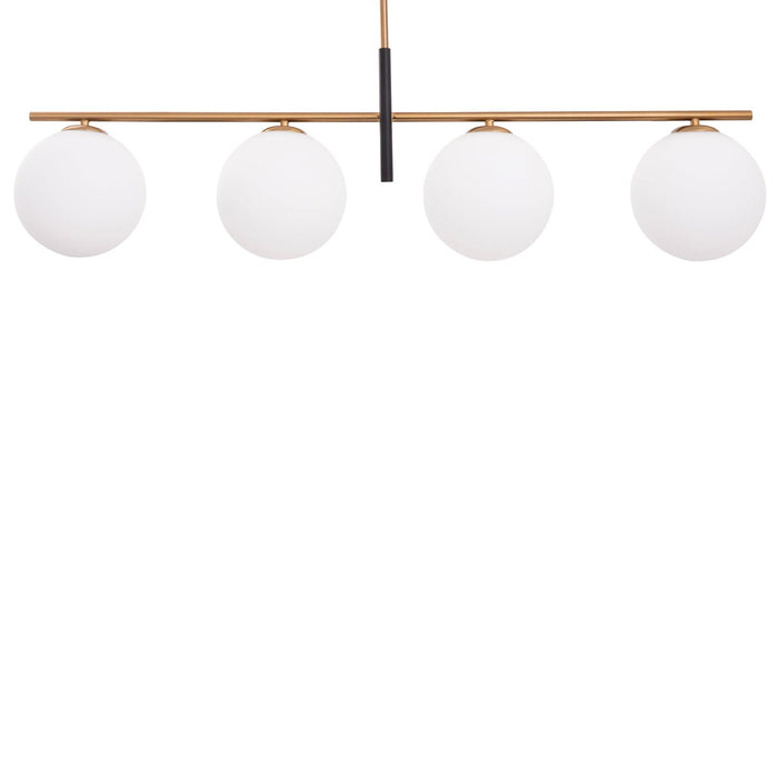 Spark Modern Gold Linear 4 Light Chandelier - Sweatfully