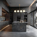 Spark Modern Gold Linear 4 Light Chandelier - Sweatfully