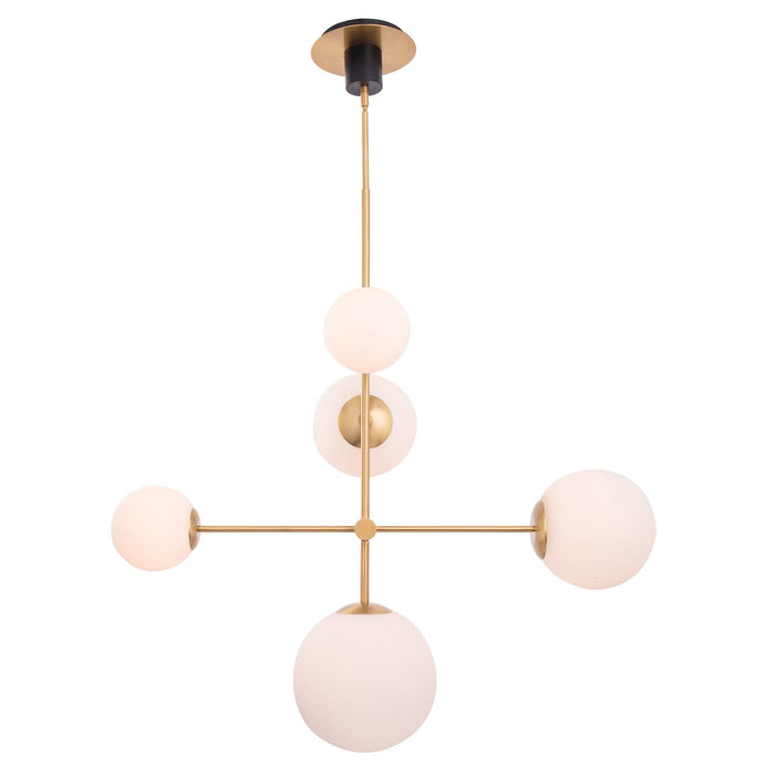 Spark Modern Gold 5 Light Dimmable Chandelier - Sweatfully