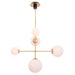 Spark Modern Gold 5 Light Dimmable Chandelier - Sweatfully