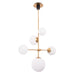Spark Modern Gold 5 Light Dimmable Chandelier - Sweatfully