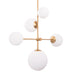 Spark Modern Gold 5 Light Dimmable Chandelier - Sweatfully