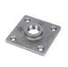 1/2 in. Black Square Floor Flange - Sweatfully
