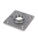 1 in. Black Square Floor Flange - Sweatfully