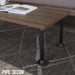 1 in. Black Square Floor Flange - Sweatfully