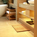 Sunriver Teak Shower and Bath String Mat with Rubber Feet 23.62" x 15.75" - Sweatfully