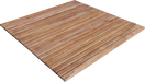 Sapporo Teak Shower and Bath String Mat with Rubber Footing 30″ x 30″ - Sweatfully