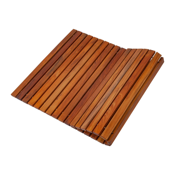 Wyoming Oiled Teak Shower and Bath String Mat 31.4″ x 19.6″ - Sweatfully
