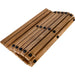 Bahama Teak Shower and Bath String Mat with Rubber Footing 19.6″ x 19.6″ - Sweatfully