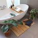 Sandpoint Natural Teak Shower and Bath String Mat 40″ x 20″ - Sweatfully
