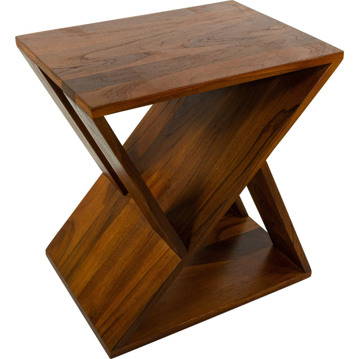 Danish Teak Slatted Stool - Sweatfully