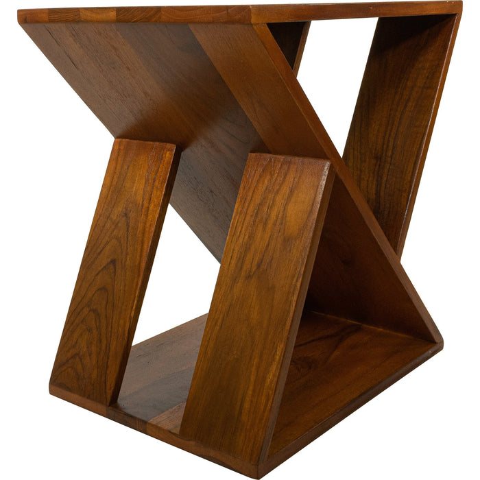 Danish Teak Slatted Stool - Sweatfully