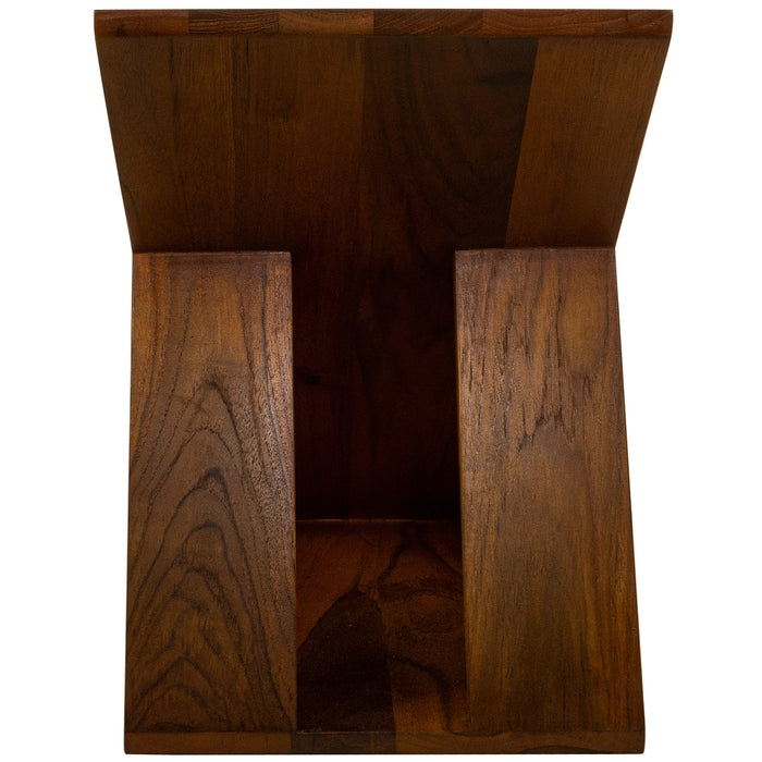 Danish Teak Slatted Stool - Sweatfully