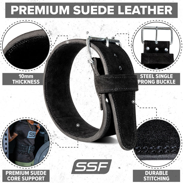 Single Prong Powerlifting Belt (10 mm) - Sweatfully