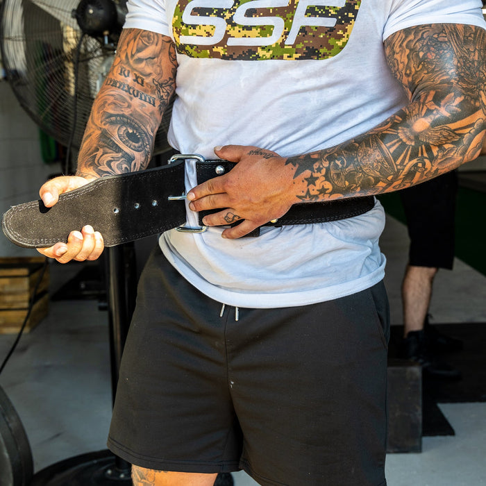 Single Prong Powerlifting Belt (10 mm) - Sweatfully