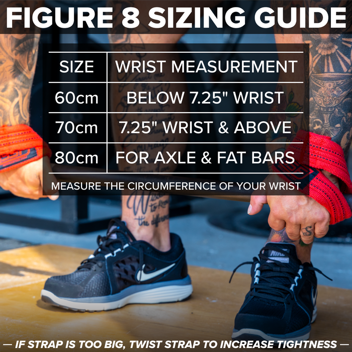 Figure 8 Lifting Straps - Sweatfully