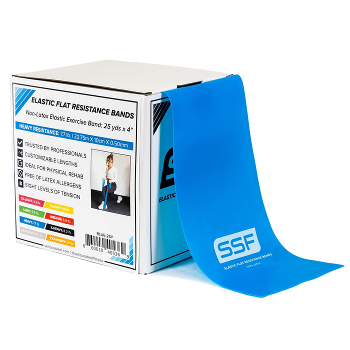 Physical Therapy Exercise Bands - 4" x 25 Yards - Sweatfully