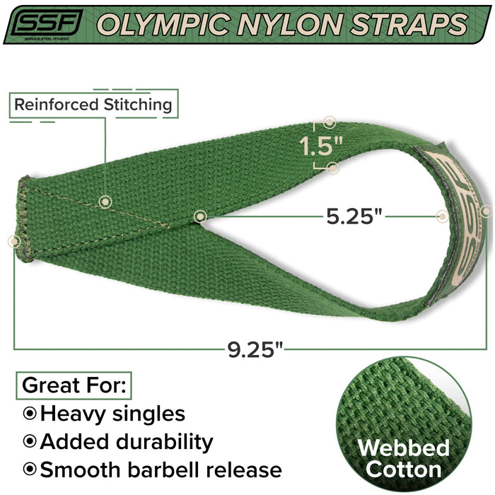 Olympic Lifting Straps - Sweatfully