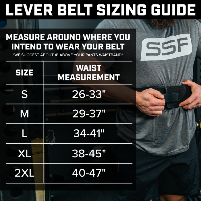 Lever Powerlifting Belt (10mm) - Sweatfully