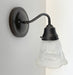 Fluted Antique Vanity 1960s SCONCE Wall Light - Sweatfully