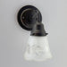 Fluted Antique Vanity 1960s SCONCE Wall Light - Sweatfully
