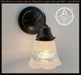 Fluted Antique Vanity 1960s SCONCE Wall Light - Sweatfully