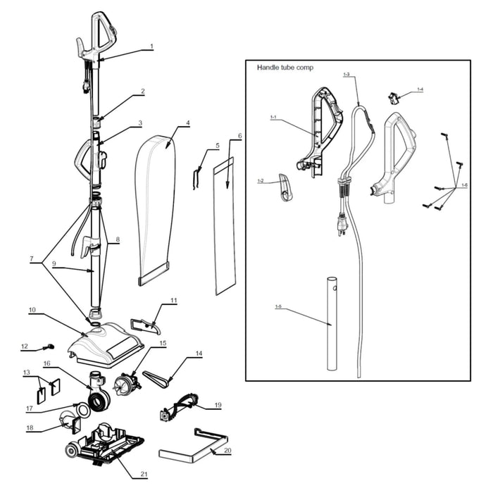 Bissell BGU8000 13″ Upright Vacuum Cleaner - Sweatfully