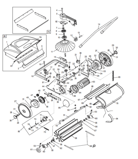 Bissell DFS29 Walk-Behind Dsut Control Manual Sweeping Machine - Sweatfully