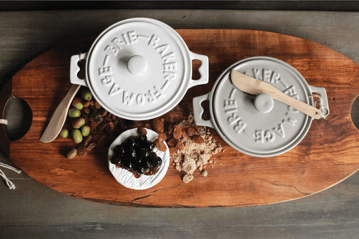 Brie Baker with Lid and Spreader - Sweatfully