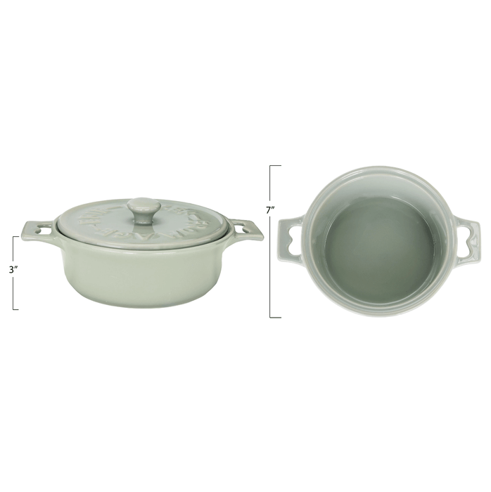 Brie Baker with Lid and Spreader - Sweatfully