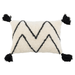 Chevron Wool Blend Tufted Lumbar Pillow - Sweatfully