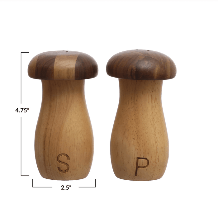 Mushroom Shaped Salt & Pepper Shakers - Sweatfully