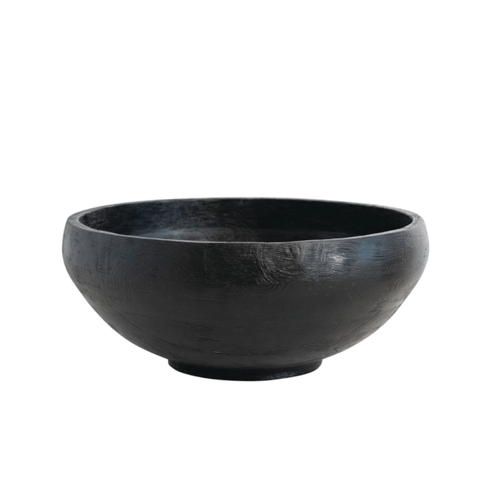 Combed Mango Wood Bowl, - Sweatfully