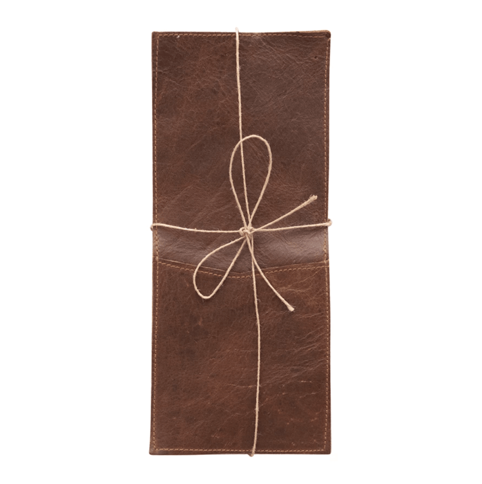 Leather Cutlery Sleeve - Sweatfully