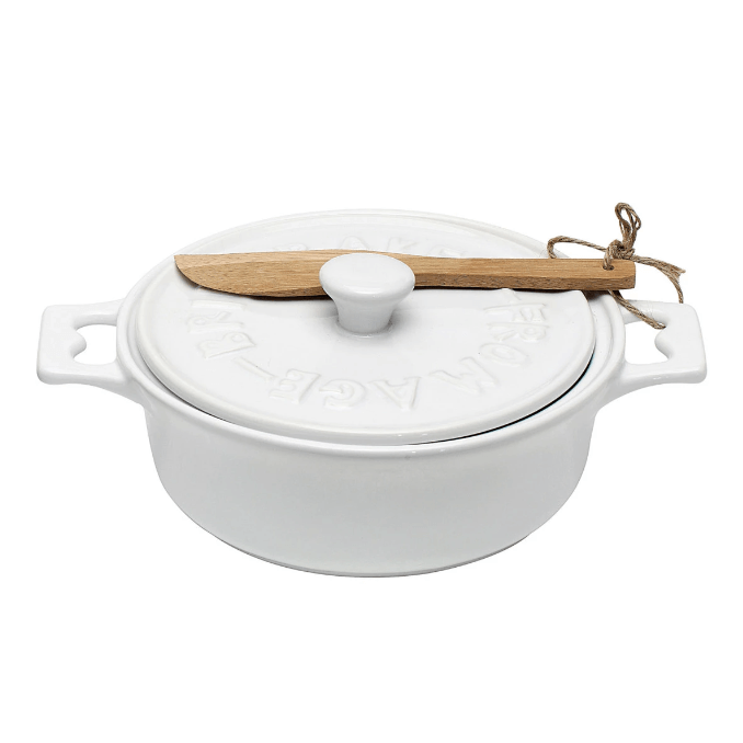 Brie Baker with Lid and Spreader - Sweatfully