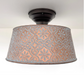 Ornate Copper Farmhouse Ceiling Light - 4 Bulb - Sweatfully