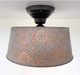 Ornate Copper Farmhouse Ceiling Light - 4 Bulb - Sweatfully