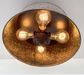 Ornate Copper Farmhouse Ceiling Light - 4 Bulb - Sweatfully