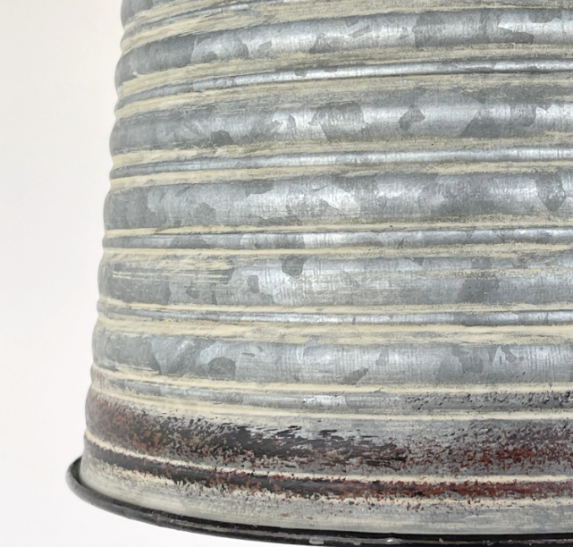 Corrugated Barn Metal Galvanized Rustic Pendant Light - Sweatfully