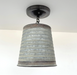 Corrugated Barn Metal Galvanized Rustic Pendant Light - Sweatfully