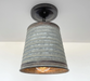 Corrugated Barn Metal Galvanized Rustic Pendant Light - Sweatfully