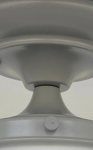 Modern Milk Glass GREY Ceiling Light Fixture of 8" Opal Glass Globe - Sweatfully