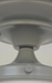 Modern Milk Glass GREY Ceiling Light Fixture of 8" Opal Glass Globe - Sweatfully