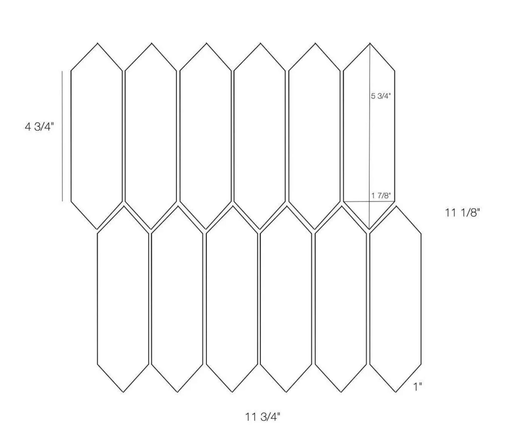 Calacatta Pickett Honed Mosaic Marble Tile - Sweatfully