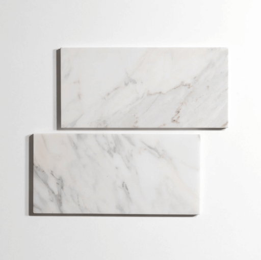Calacatta 6"x12" Honed Marble Tile - Sweatfully