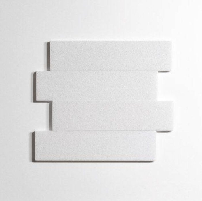 Crystal White 3"x12" Polished Marble Tile - Sweatfully