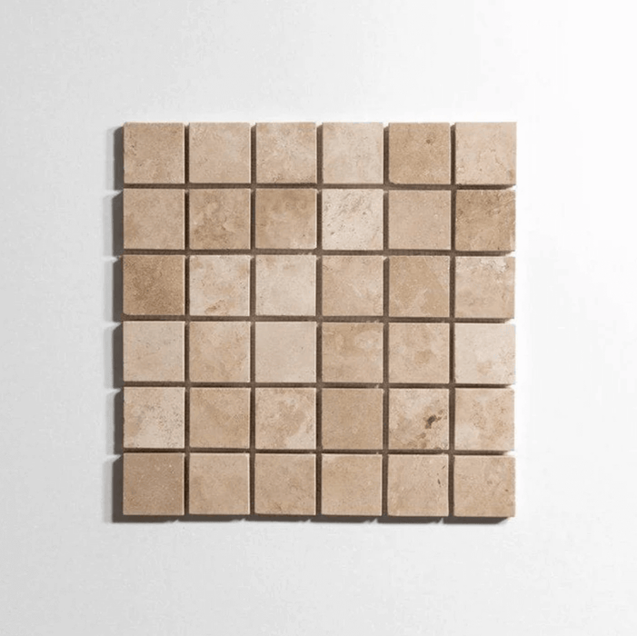 Durango 2" x 2" Honed Mosaic Marble Tile - Sweatfully