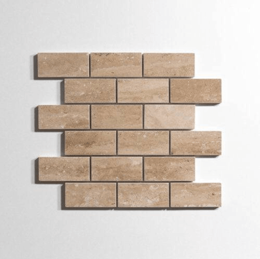 Durango Venato 2" x 4" Polished Brick Marble Tile - Sweatfully