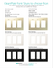 CleanPlate Wall Plate in Midcentury Gold for Rocker Switches - Sweatfully