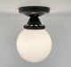 MODERN OPAL Schoolhouse Globe Ceiling Light - Sweatfully